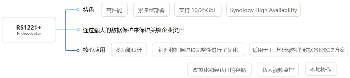 RS1221+核心应用及特色拓扑图