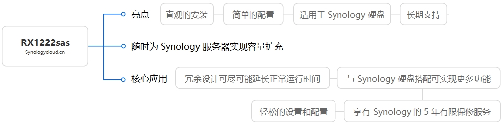 RX1222sas核心应用及特色拓扑图